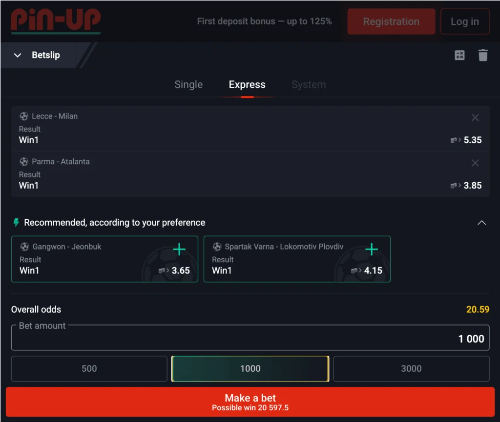 making a bet